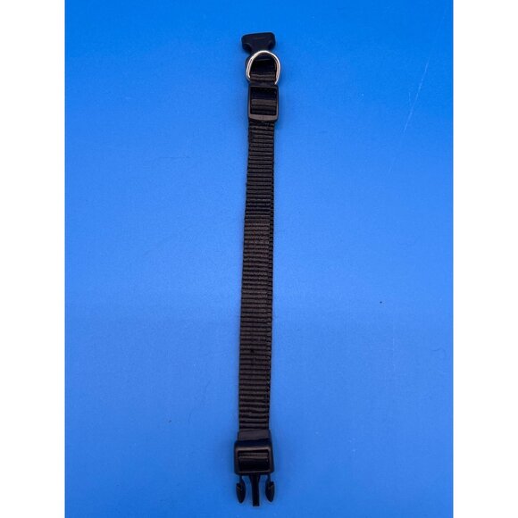 Adjustable Black Nylon Dog Collar With Quick-Release Buckle 10.5-17.5 Inch For S - Picture 4 of 5
